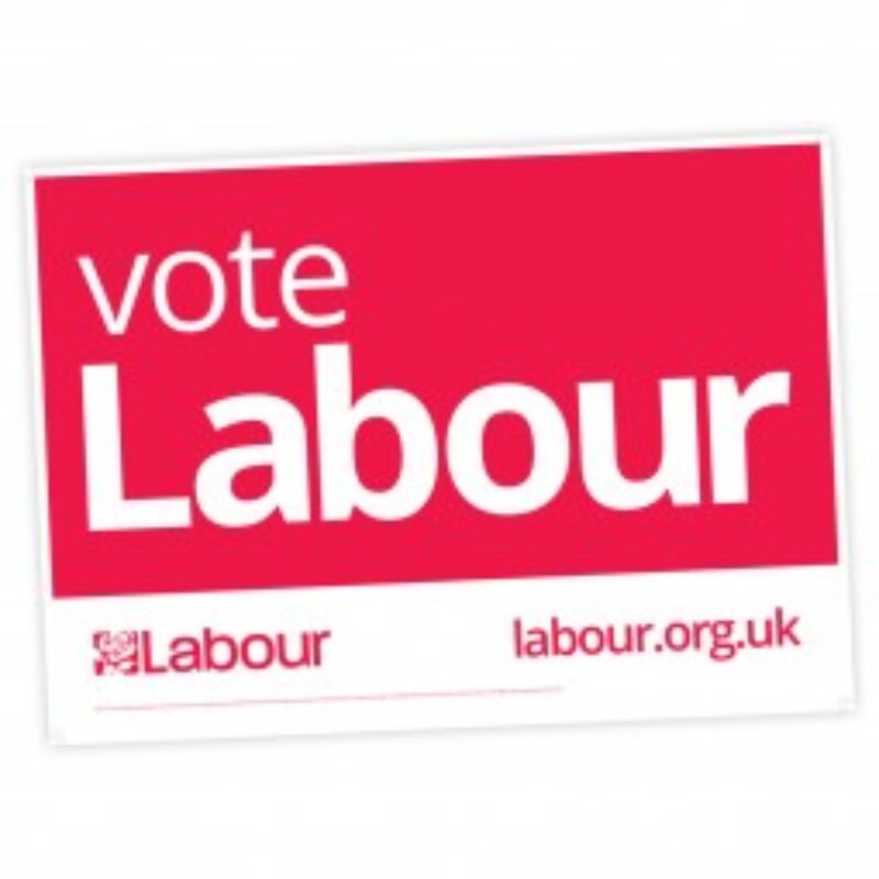 vote Labour poster